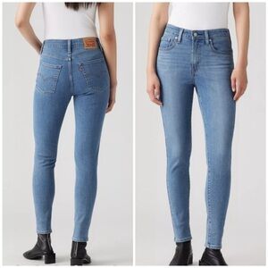 Levi's  Premium 721 High Rise Light Blue Women's Skinny Jeans size 26